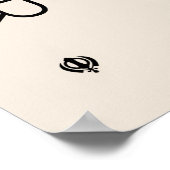 Mool Mantar (Sikh gebed) Hedendaags design Poster (Hoek)