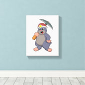 Mool met houweel canvas afdruk (Insitu (Houten vloer))
