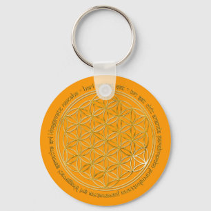 Moola Mantra/Blume Des Lebens SINAASAPPEL Sleutelhanger