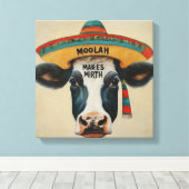 moolah make mirth Hispanic AStretched Canvas Afdru Afdruk (Insitu (Houten vloer))
