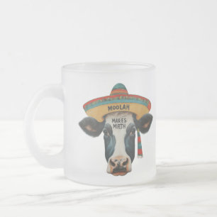 "Moolah Makes Mirth" in meerdere kleuren: Matglas Koffiemok