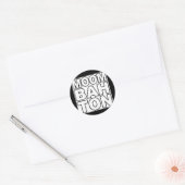 moombahton ronde sticker (Envelop)