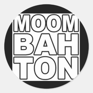 moombahton ronde sticker