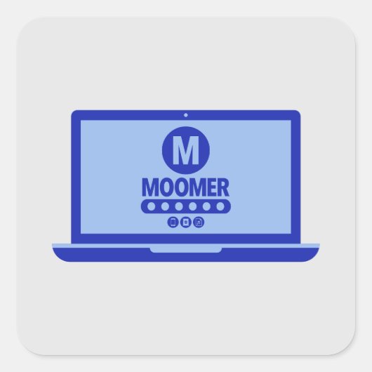 Moomer Log in Sticker (Voorkant)
