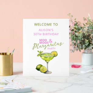MooMoos & Margaritas Verjaardags Welkom Bord