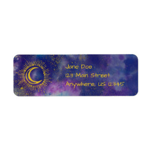 "Moon"-Adresetiketten (goud-enz.) Etiket