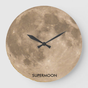 Moon Afbeelding voor ronde wandklok Grote Klok