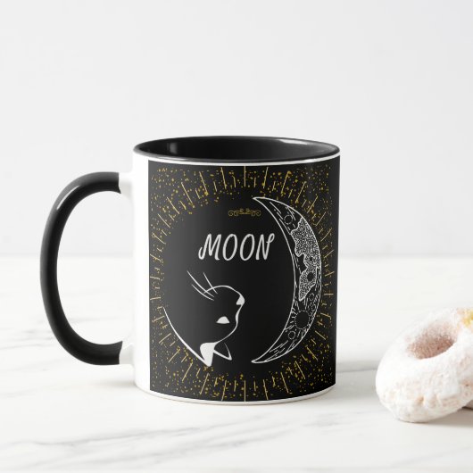 Moon and cat, Celestial Mok (Met donut)