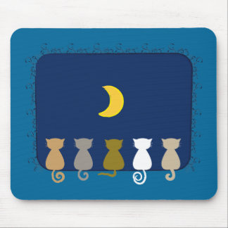 Moon and Cats mousepad Muismat