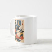 Moon and Eye – Geometric Art Mug (Devant gauche)