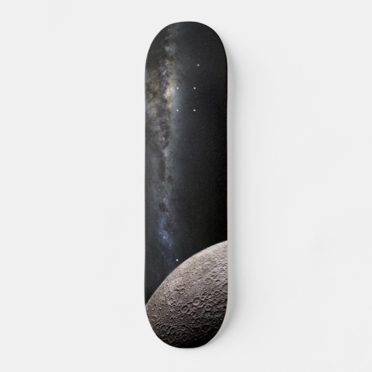 Moon and Galaxy Skateboard (Voorkant)