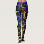 Moon and Star Celestial Leggings - Night Sky (Achterkant)