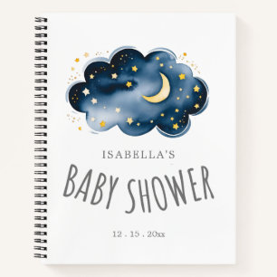 Moon and Stars Baby shower Cadeaulijst Notitieboek