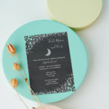 Moon and Stars Baby shower Invitation