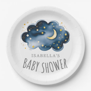 Moon and Stars Baby shower Paper Bord