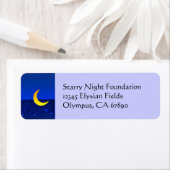 Moon and Stars Custom Return Label (Insitu)