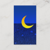 Moon and Stars Event Ticket Visitekaartje (Achterkant)