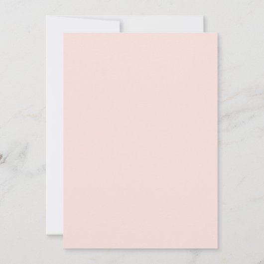 Moon and Stars Matte Pinks Script Baby shower Kaart (Achterkant)
