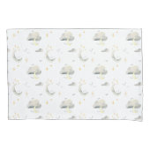 Moon and Stars Night Sky Two Tone Kussen hoesje Kussensloop (Voorkant)