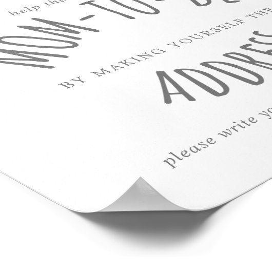 Moon and Stars Shower Adres en envelopteken Poster (Hoek)