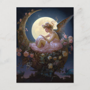 Moon Angel Fantasy Art Briefkaart