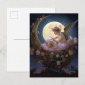 Moon Angel Fantasy Art Briefkaart (Voorkant / Achterkant)