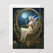 Moon Angel Fantasy Art Briefkaart (Voorkant / Achterkant)
