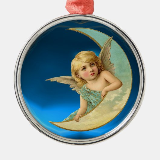 MOON ANGEL METALEN ORNAMENT (Voorkant)