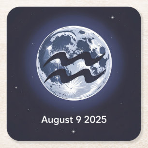 Moon Aquarius Onderzetter Set