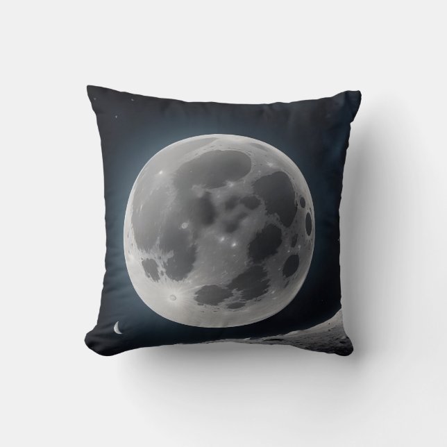 Moon Art Coussin - Céleste Phase Lunaire Décor Mai (Recto)