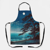 Moon at Ninomiya Beach, Hasui Kawase Schort (Voorkant)