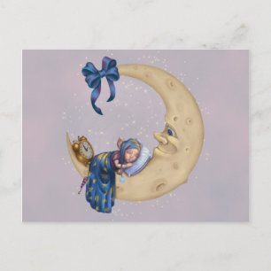 Moon Baby Elf Briefkaart