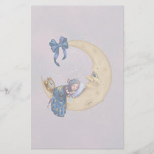 Moon Baby Elf Briefpapier