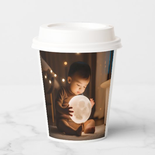 Moon baby papieren bekers (Voorkant)