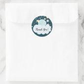 Moon Baby shower Dank u voor Sticker (Tas)