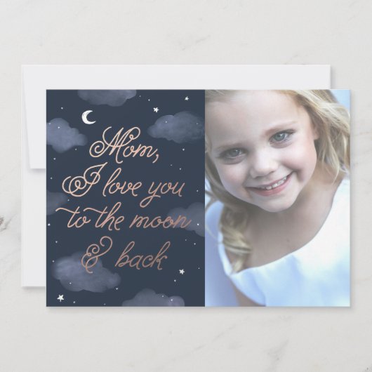 Moon & Back Moederdag Kaart (Voorkant)