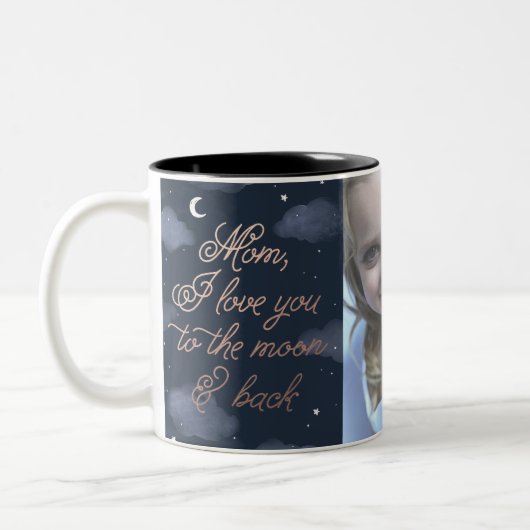 Moon & Back Moederdag Tweekleurige Koffiemok (Links)