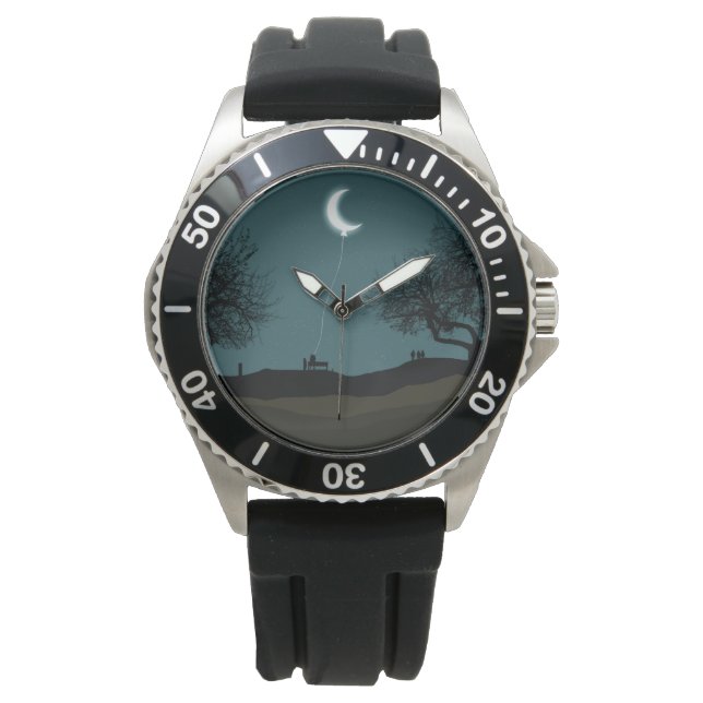 Moon Balloon Horloge (Voorkant)