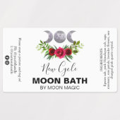 Moon Bath Soin Spell Étiquettes (Design 2)