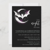 Moon Bats Night voor de bruiloft repetitie Kaart (Voorkant)