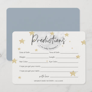 Moon begint met voorspellingen voor Baby shower Kaart