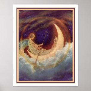 Moon Boat to Dreamweaver - Hugh Williams 16 x 20 Poster