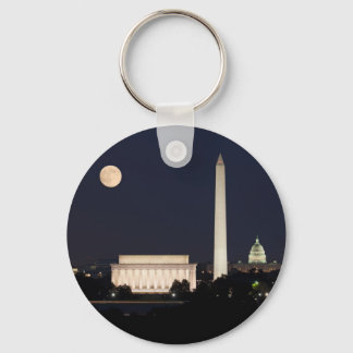 Moon boven Washington DC Sleutelhanger