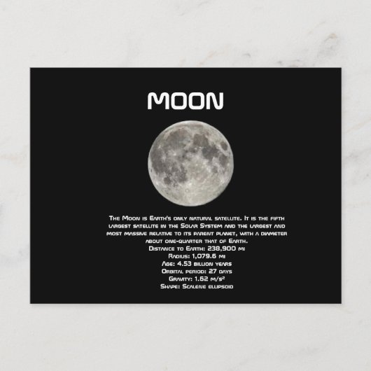 Moon Briefkaart (Voorkant)