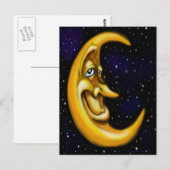 Moon Briefkaart (Voorkant / Achterkant)