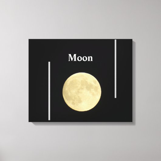 Moon Canvas Afdruk (Voorkant)