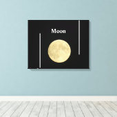 Moon Canvas Afdruk (Insitu (Houten vloer))