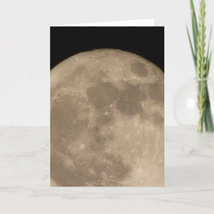 Moon Card Romantic Full Moon Blank Wenskaart Kaart