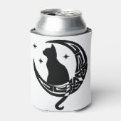 Moon Cat | Keltische maan Blikjeskoeler (Blikje Voorkant)