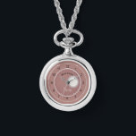 Moon Catcher Dusky Rose mignon collier<br><div class="desc">Un collier rose sombre Moon Catcher personnalisé unique Ewatch. Une idée cadeau de nouveauté pour capturer l'énergie de la lune.</div>